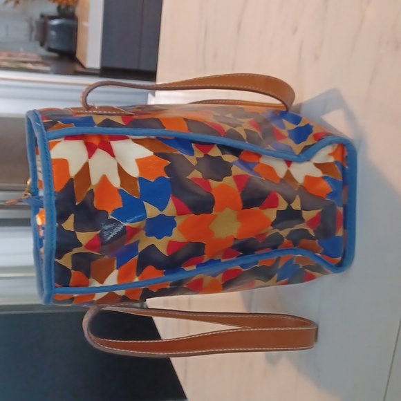 Fossil starburst coated canvas tote - Picture 4 of 14